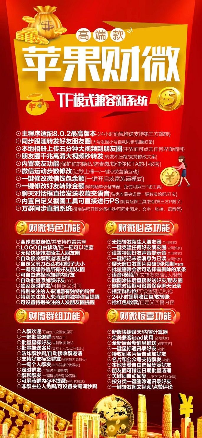 【蘋果財微官網】一鍵轉發分身多開/一碼雙開