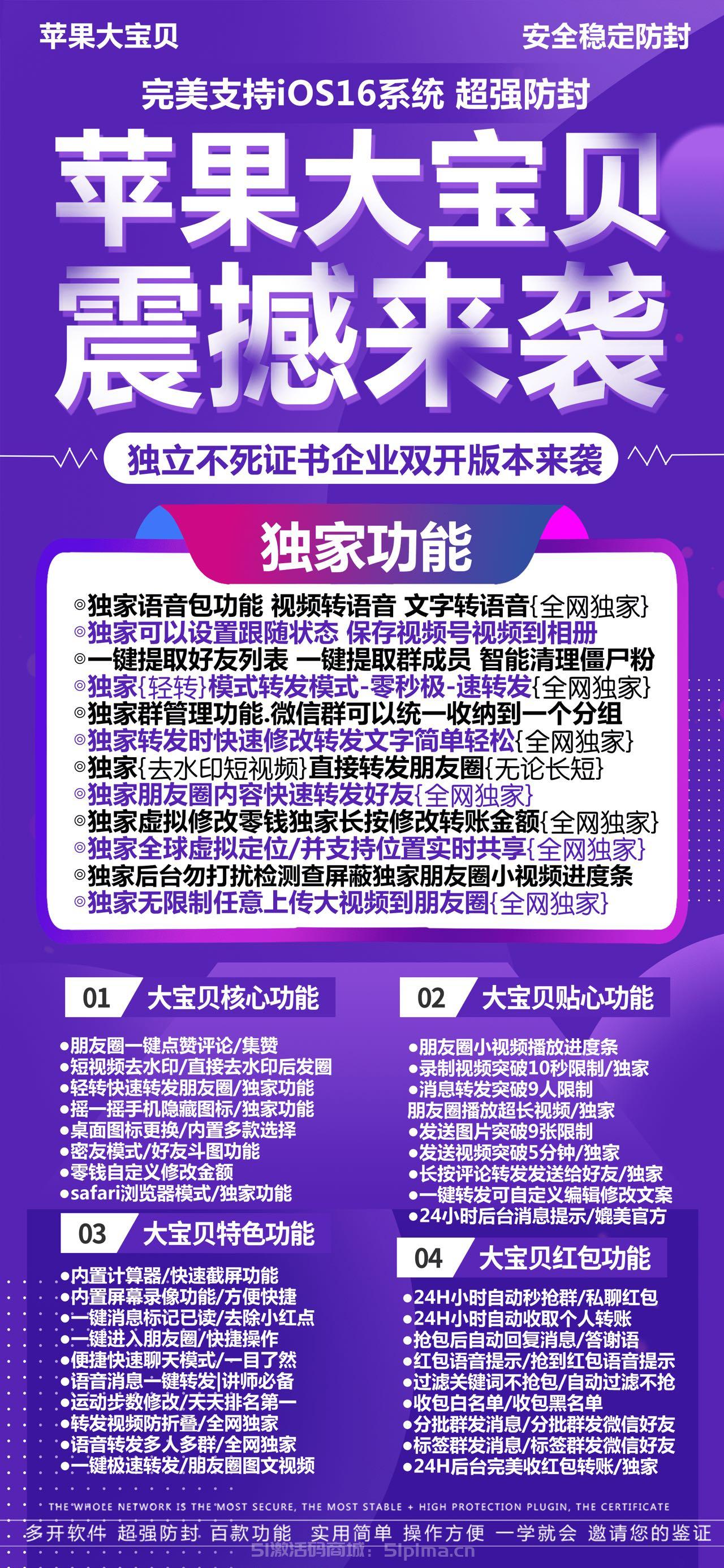 【蘋果多開大寶貝授權激活下載官網地址代理批發】