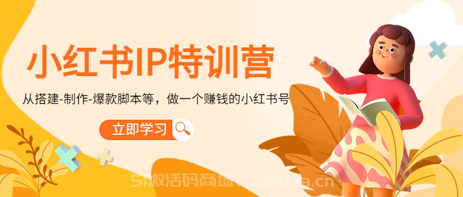 小紅書IP特訓營：從搭建-制作-爆款腳本等等，做一個賺錢的小紅書號[新媒體運營]
