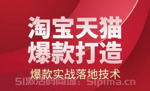 2022淘寶天貓爆款打造系列課：爆款實戰(zhàn)落地技術教程